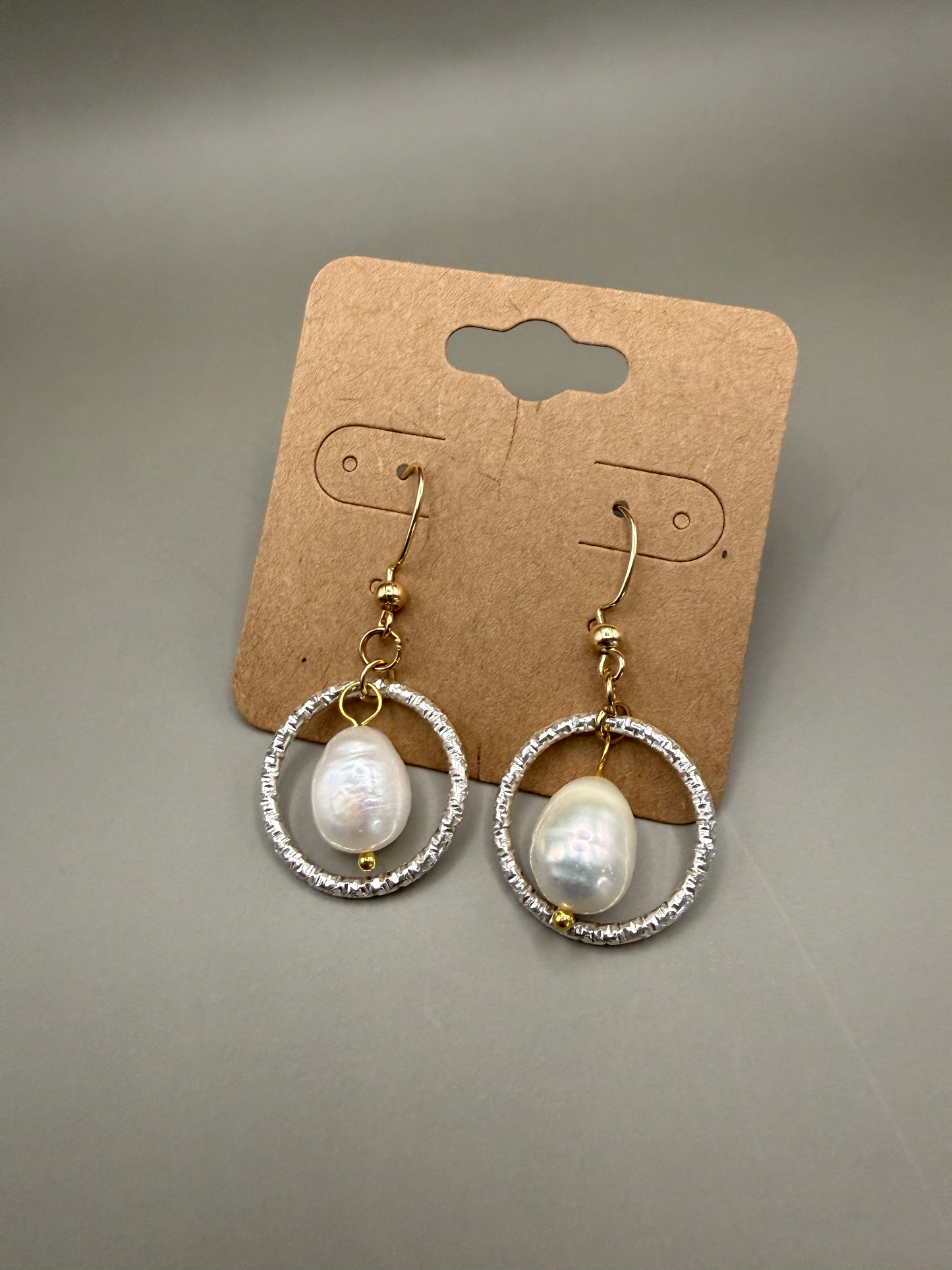 Silver & Pearl Earrings