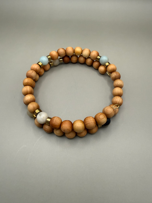 Amazonite & Sandalwood