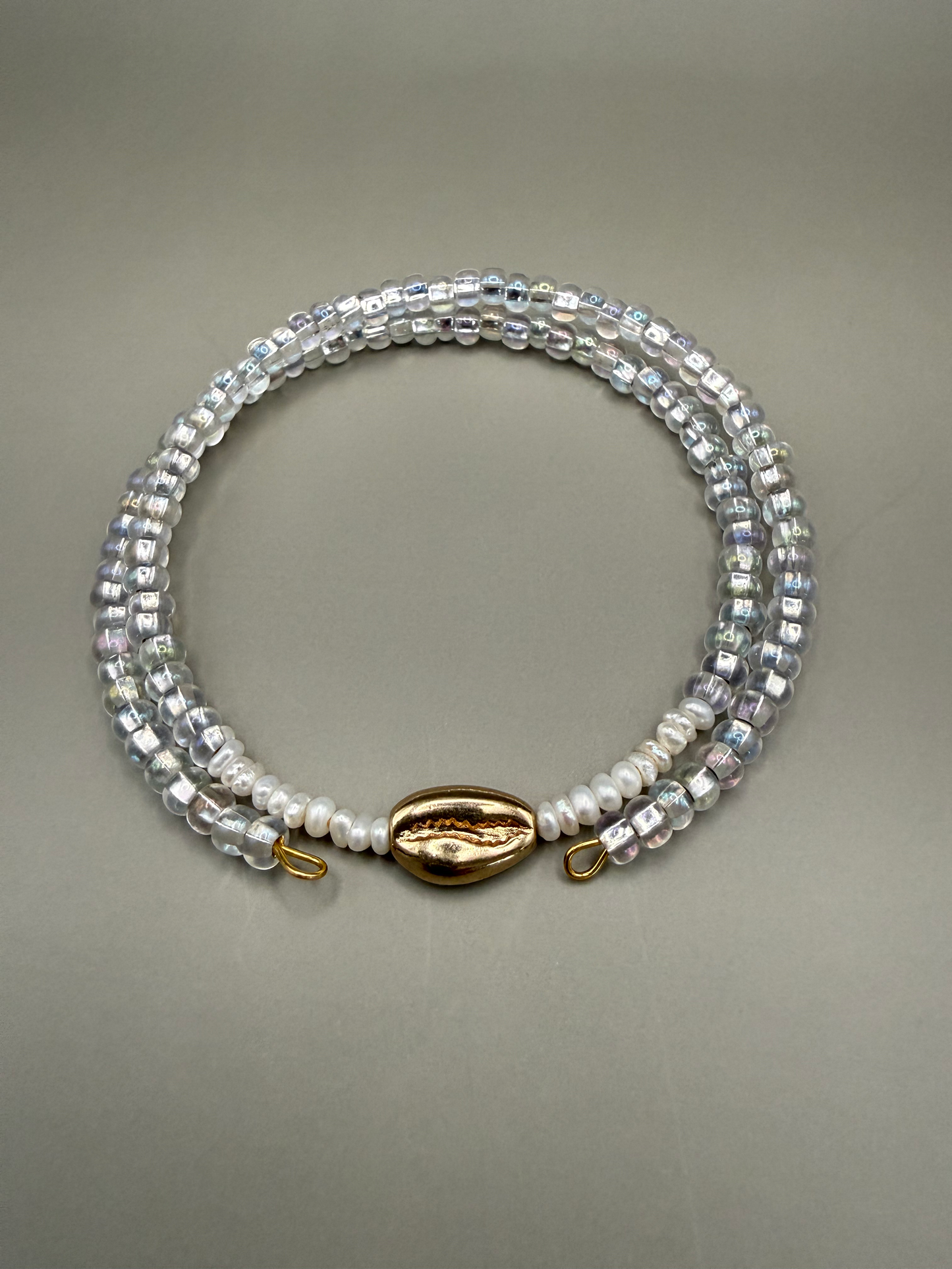 Iridescent Seed Bead & Pearl