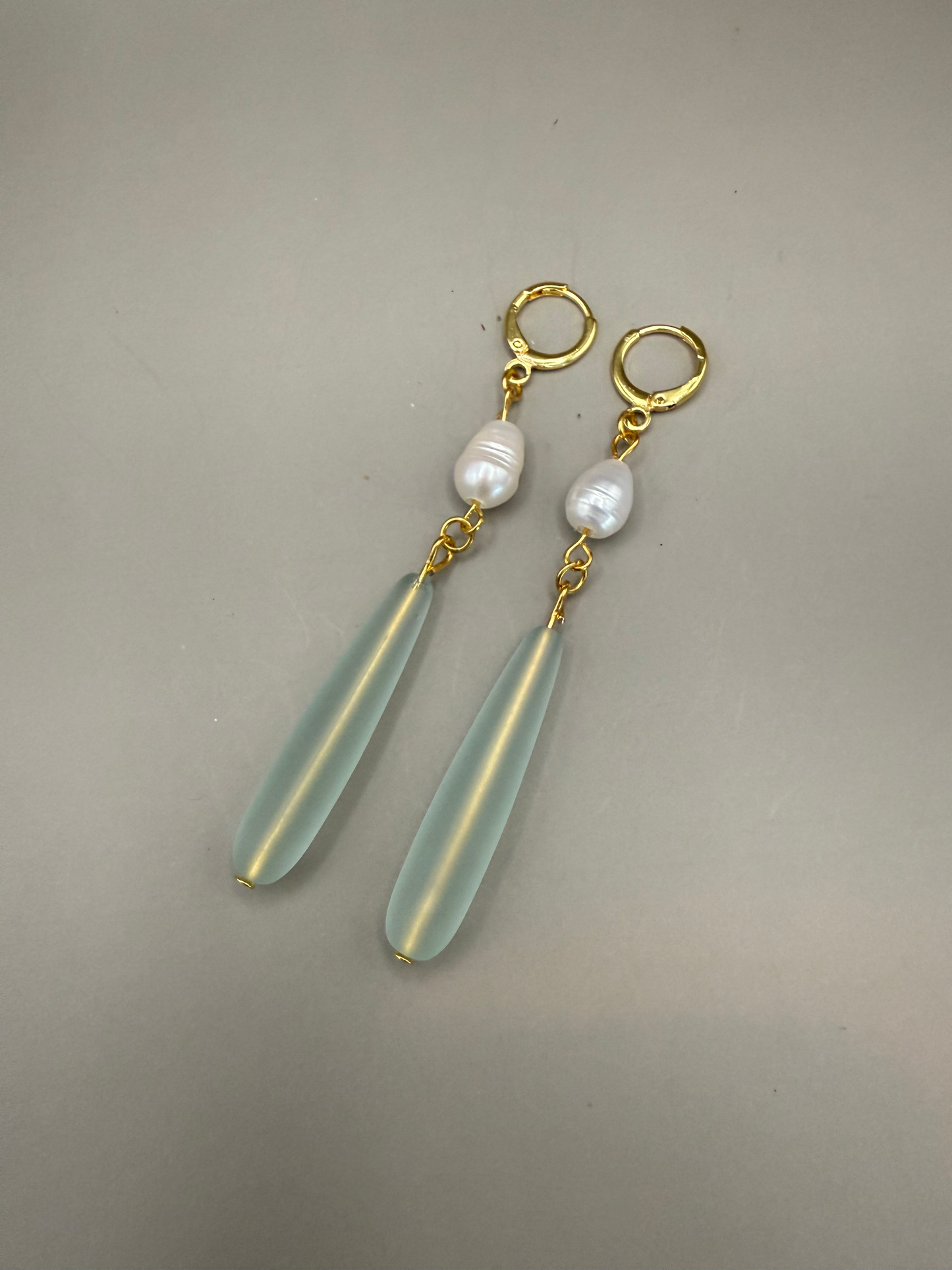 Freshwater Pearl & Frosted Glass